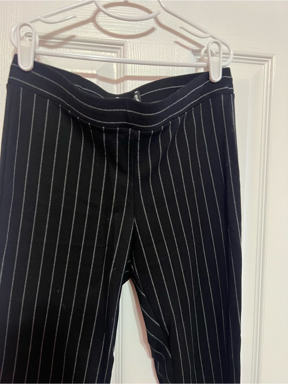 Women’s Black Pinstripe Dress Pants - Tailored Office Essential from Express XS